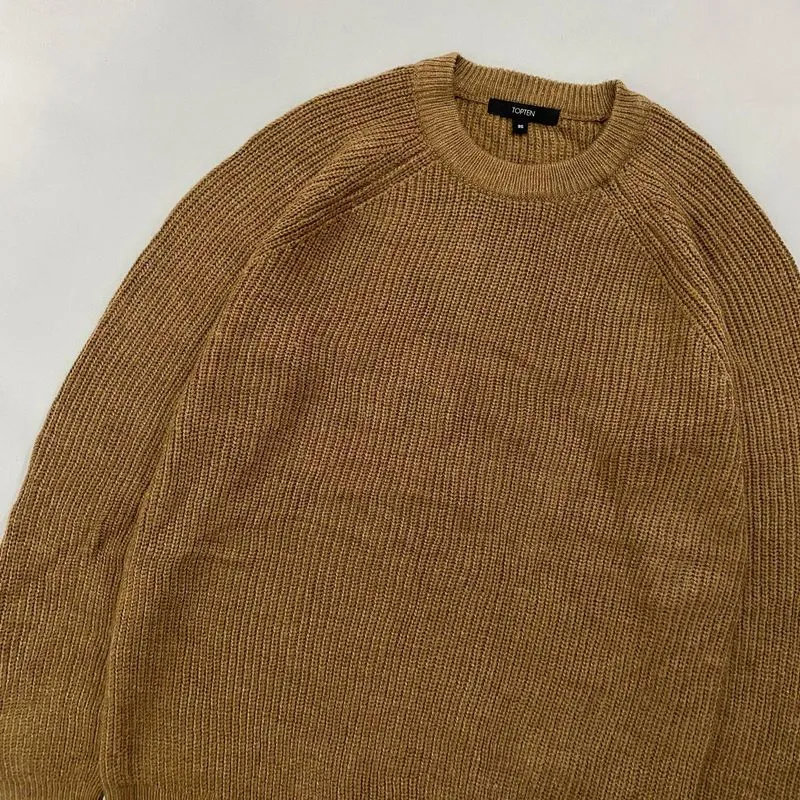 Basic knit textured waffle, sweater, knitwear  photo 1