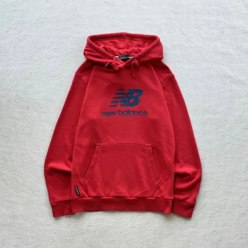 New Balance Rubber Logo Red Hoodie photo 1