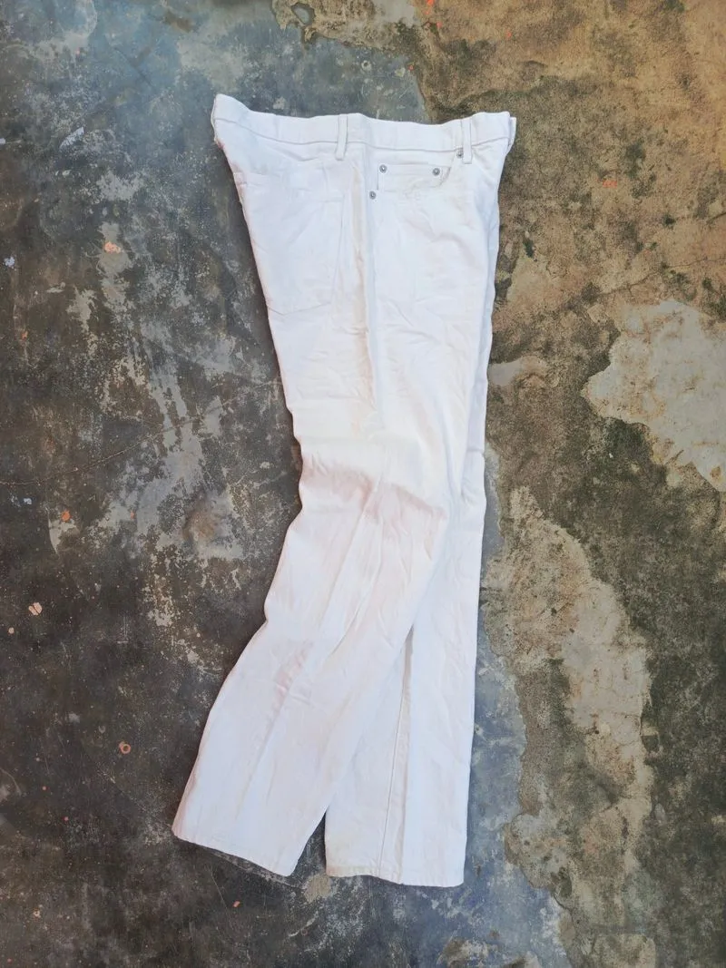 Uniqlo jeans selvedge denim white second brand photo 1
