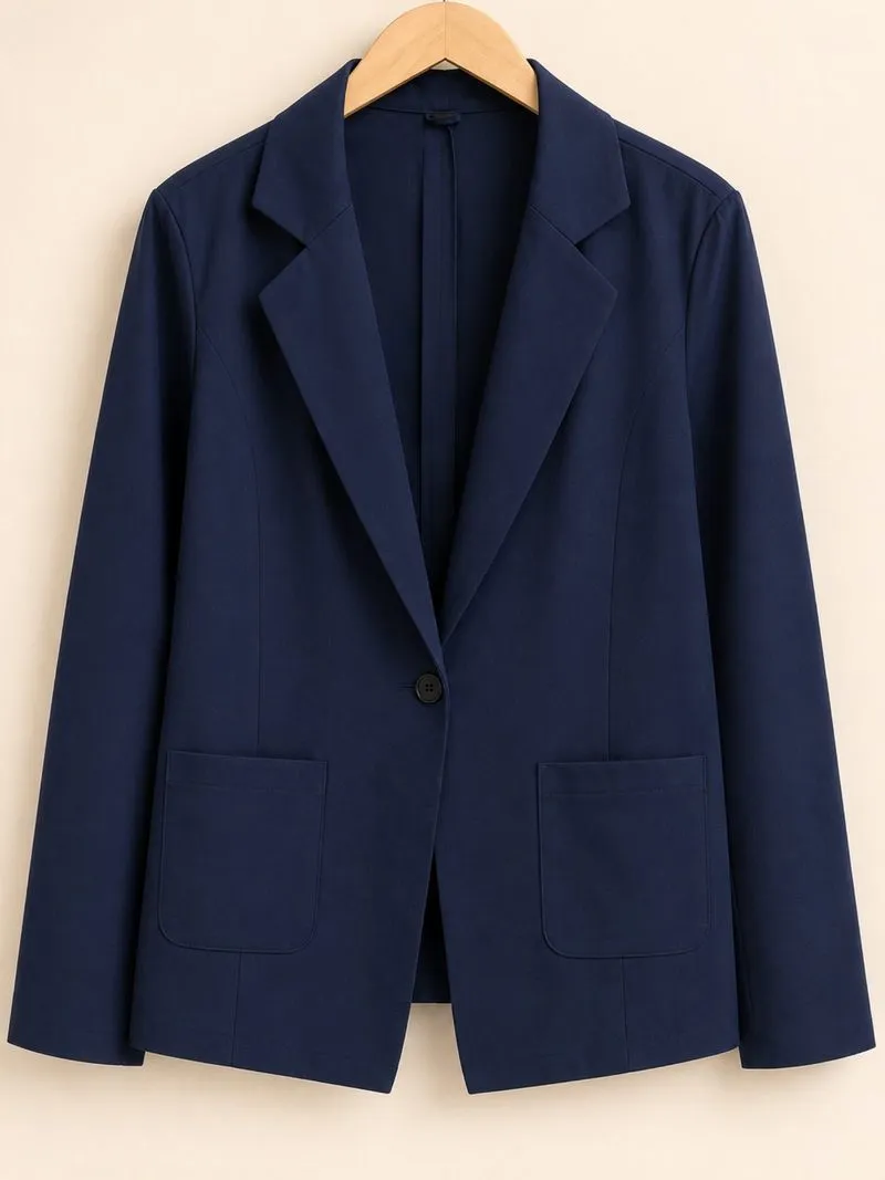 SHEIN Navy Oversized Blazer XL | Office Look Korean Style photo 1
