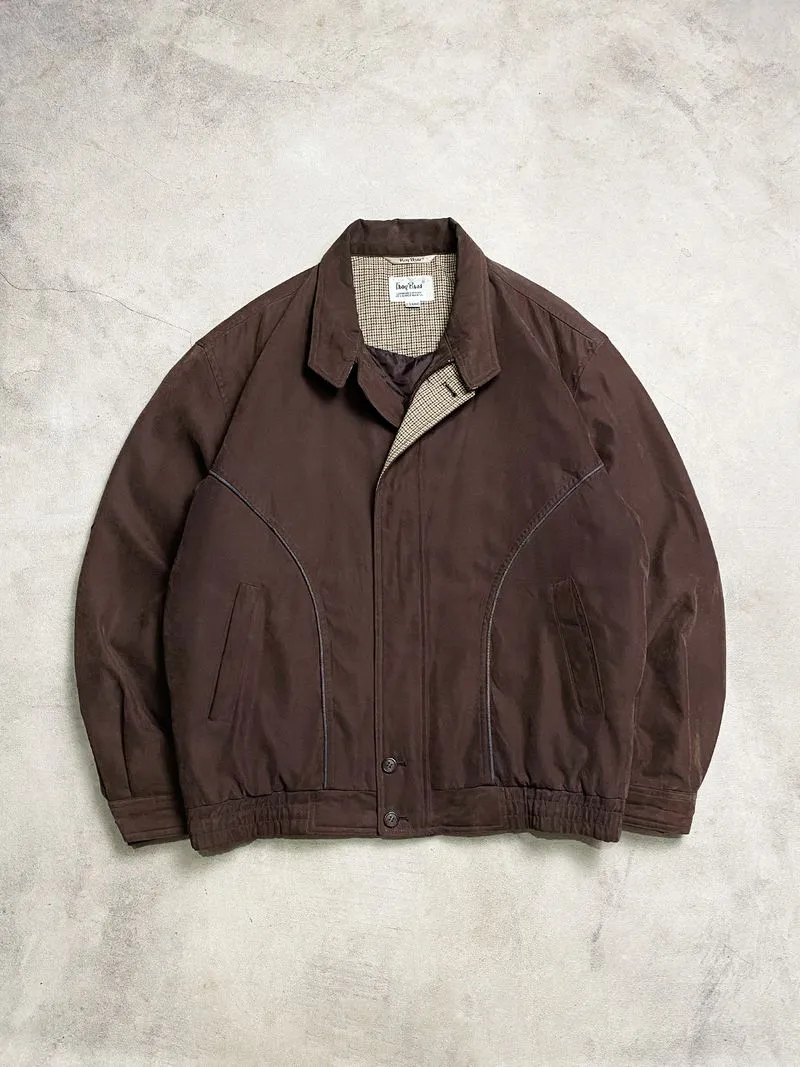 Harrington Suede Troy Bros Outer Casual Work Jacket Vintage photo 1