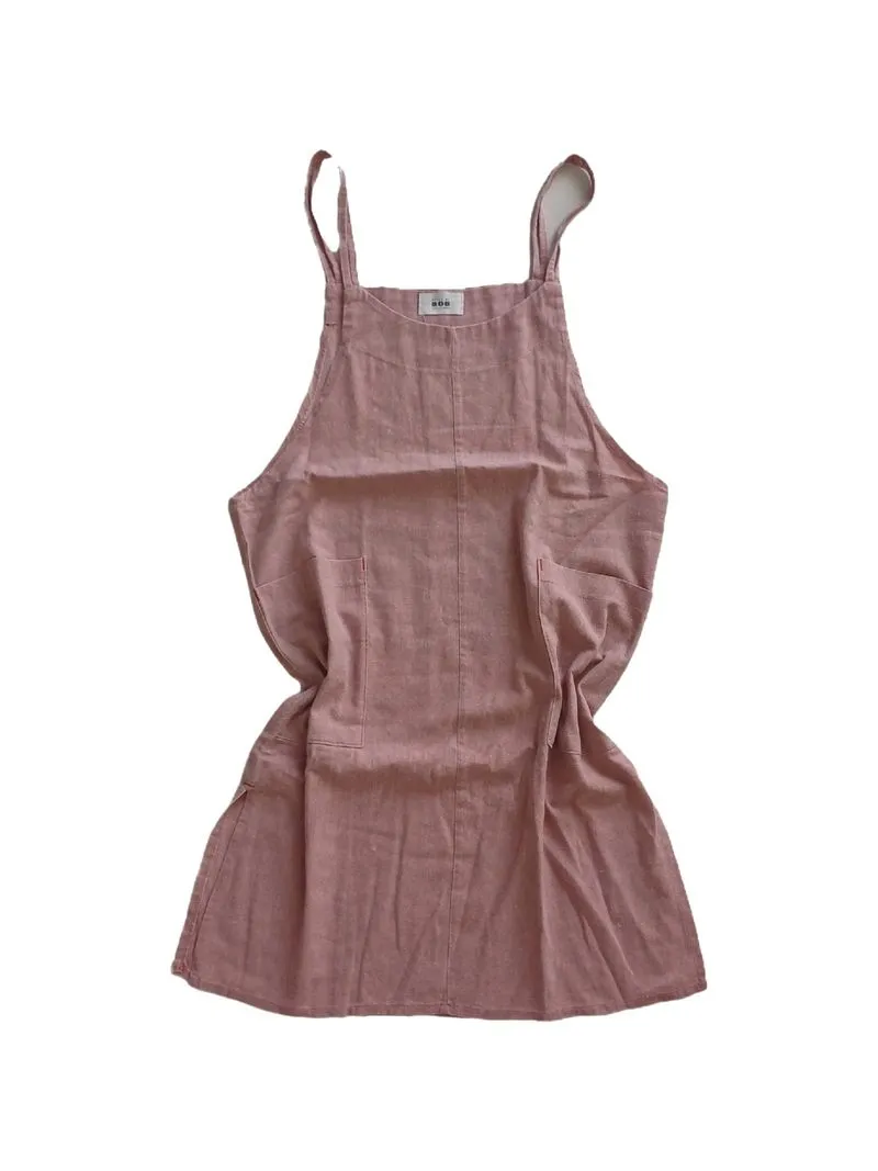 Overall Dress Linen Soft Pink - Style by B.O.B photo 1