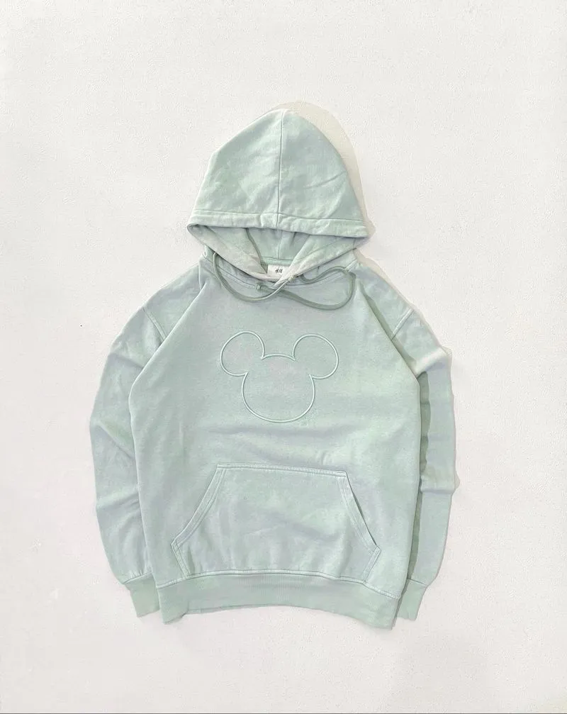 Hoodie Sage Green Disney H&M  photo 1