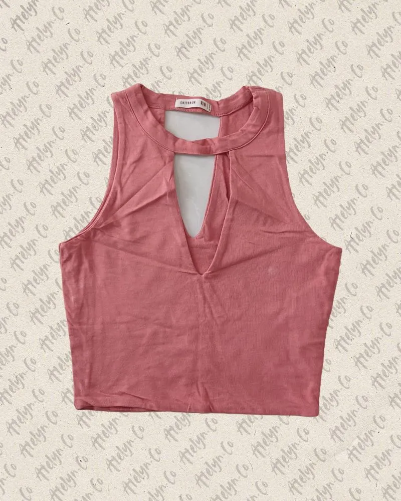 Cotton On , Halter Tank Pink Sleeveless photo 1