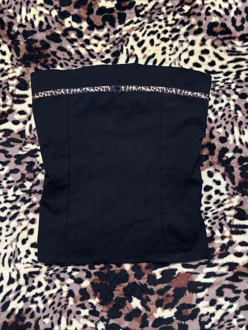 leopard tubetop y2k photo 1