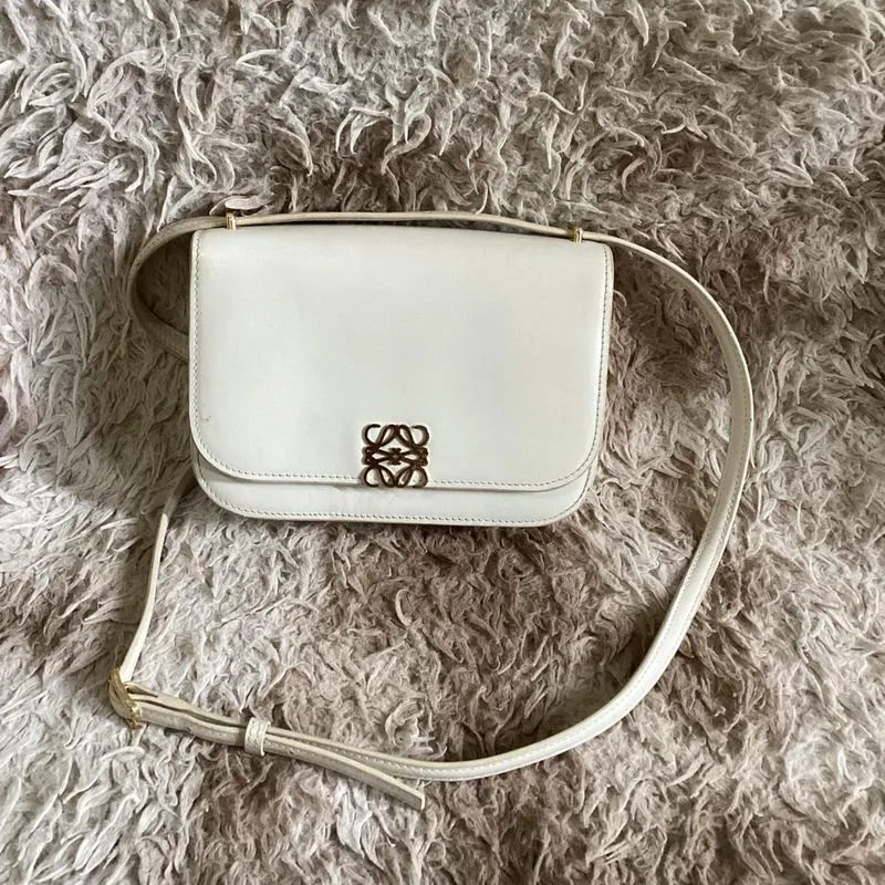 Loewe Goya white Calfskin handbag Shoulder bag  photo 1