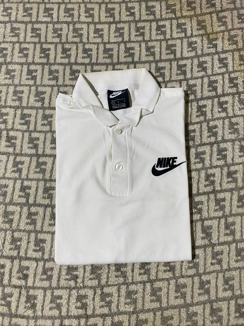Nike White Logo Polo Shirt photo 1
