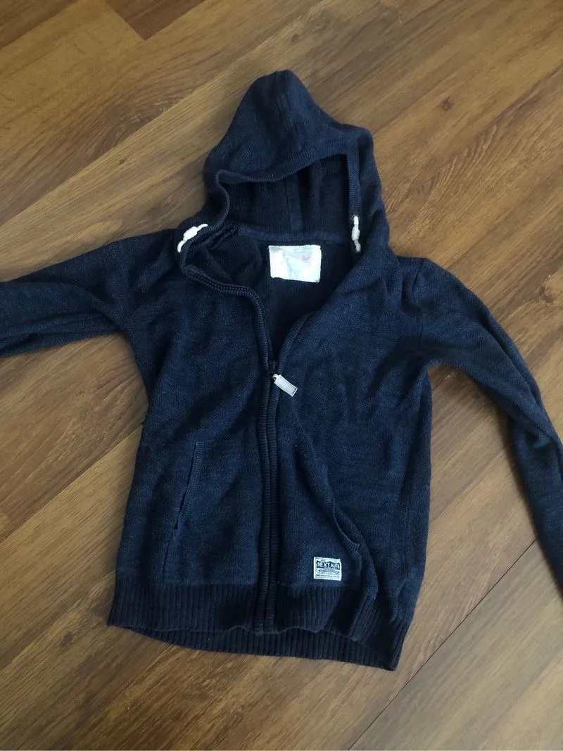 navy zip jacket photo 1