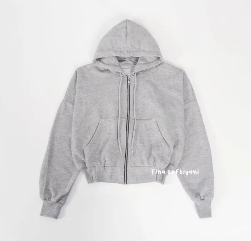 Casual Fleece Wanita gray photo 1