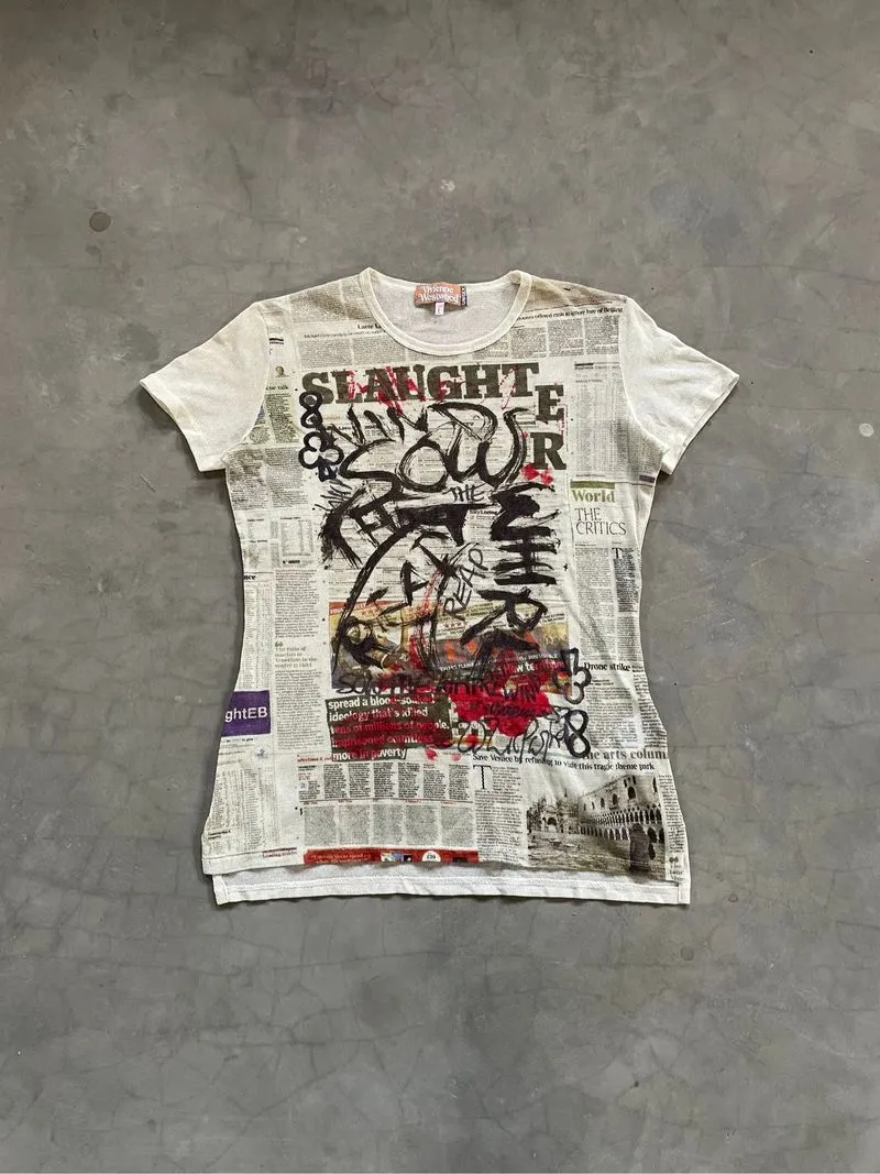 Archive Vivienne Westwood Mesh Top Punk Style Y2k Grunge photo 1