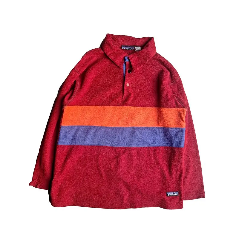 Vintage Patagonia Snap Polo Rugby Fleece Pullover photo 1
