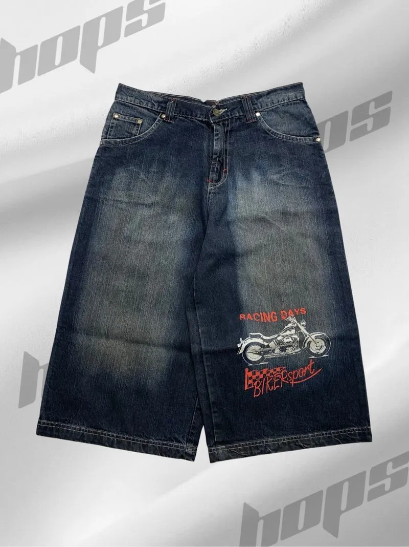Uknown Black Washed Jort Pants photo 1