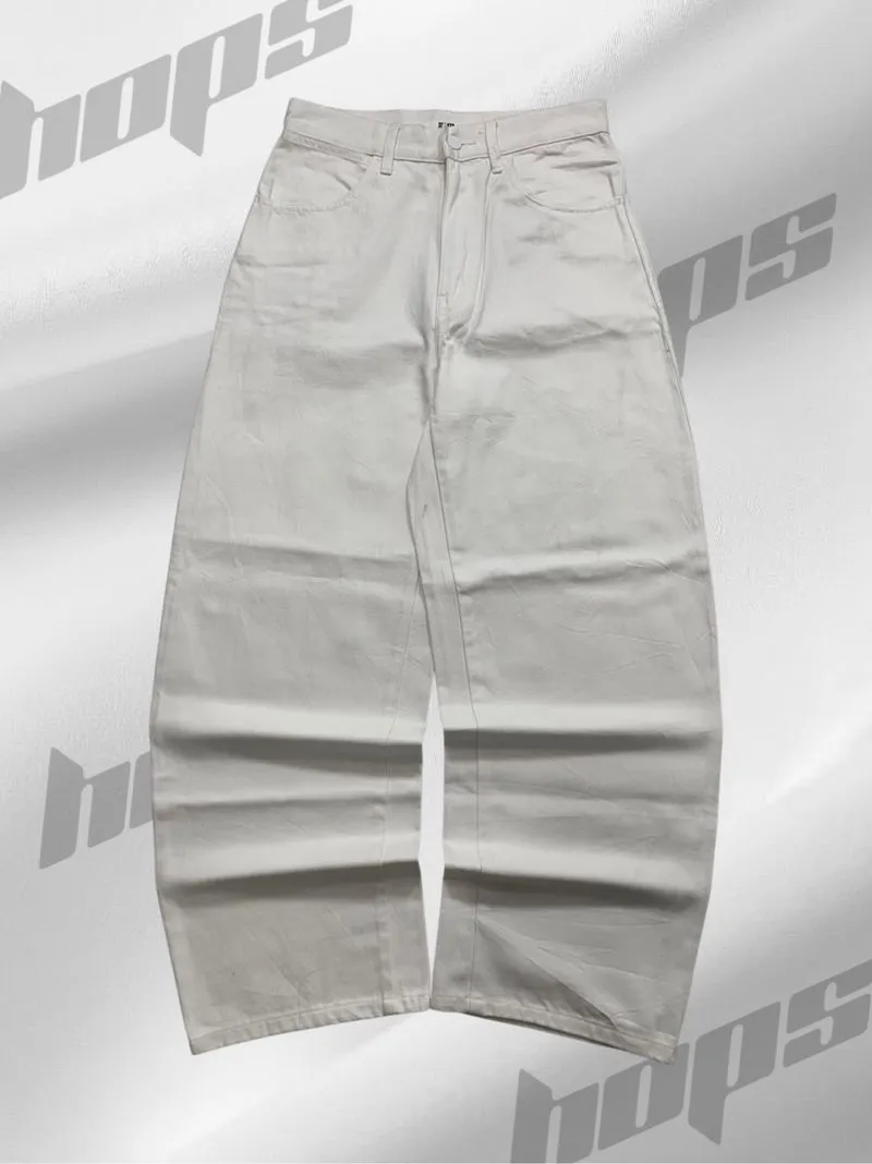 Uniqlo White Baggy Pants photo 1