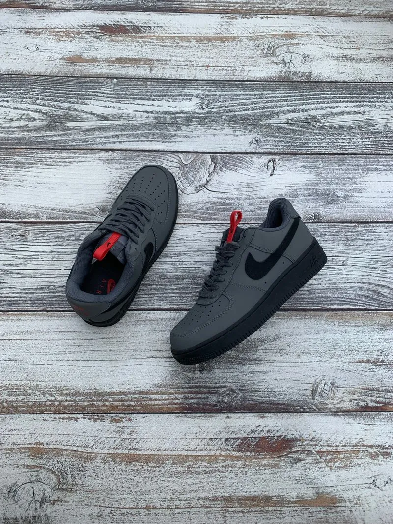 Nike Air Force 1 Grey Black photo 1