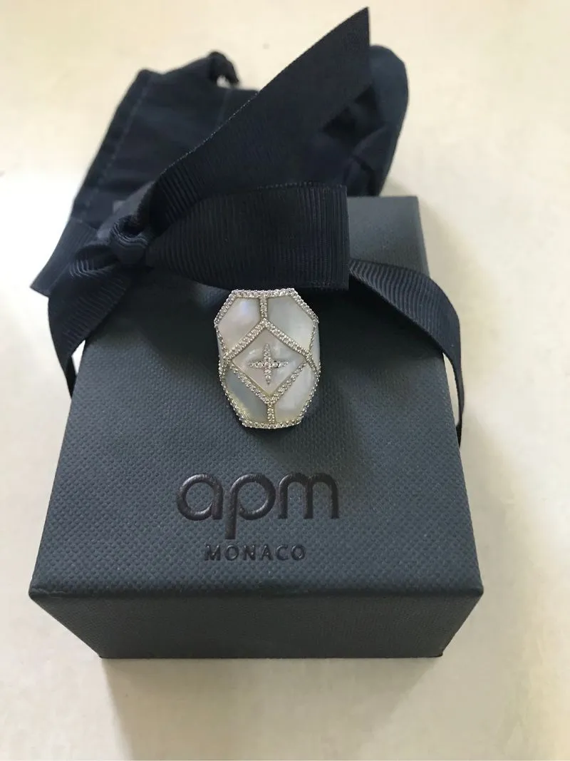APM MONACO CRYSTAL AMBELLISHED RING  photo 1