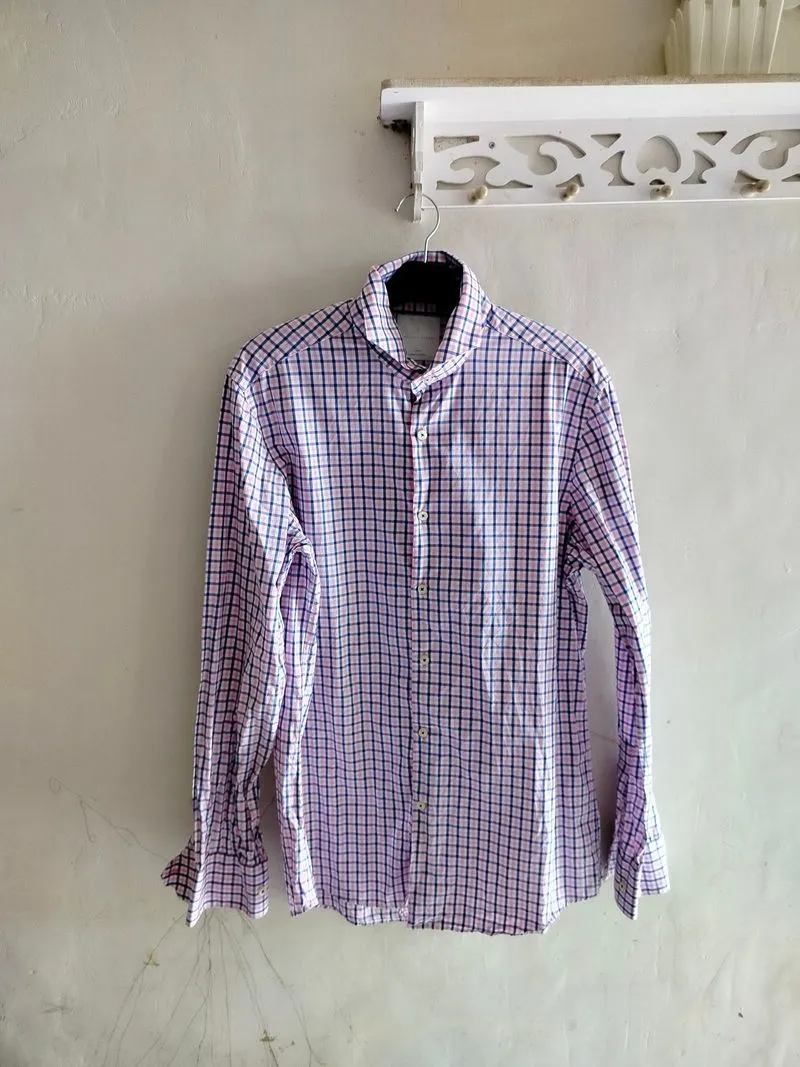 kemeja kotak-kotak Benjamin barker size L PRIA photo 1
