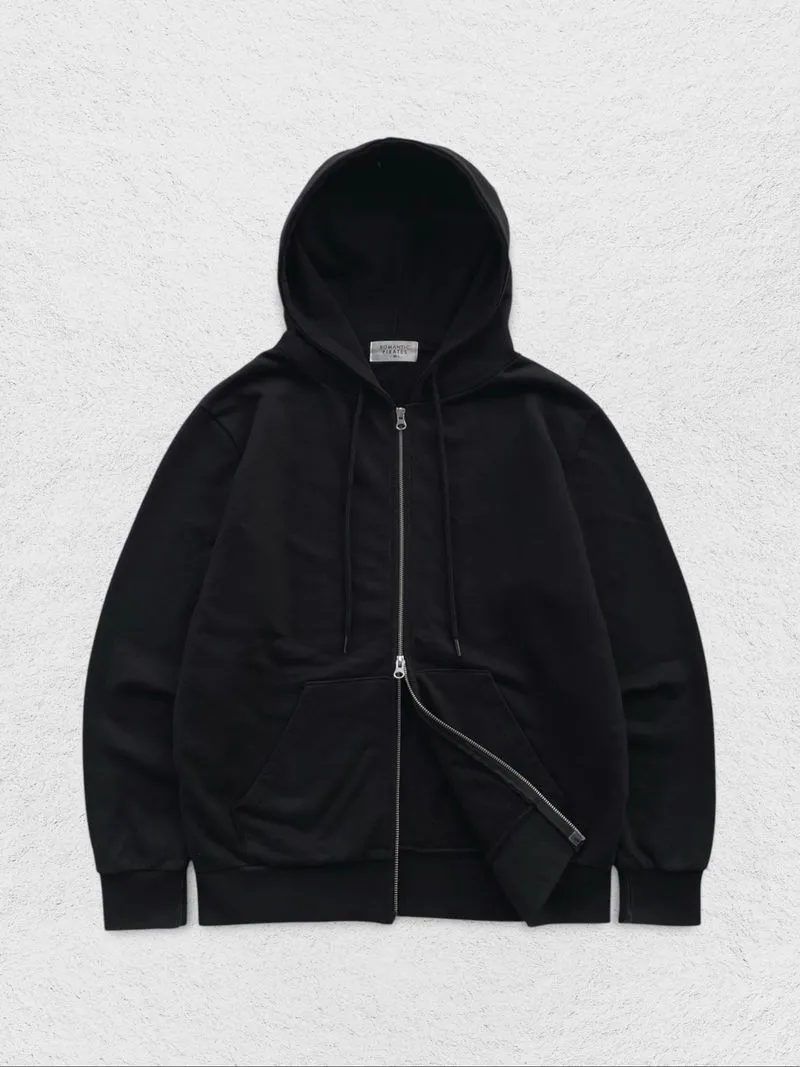 ROMANTIC PIRATES 2WAY SWEAT HOOD ZIP-UP BLACK photo 1