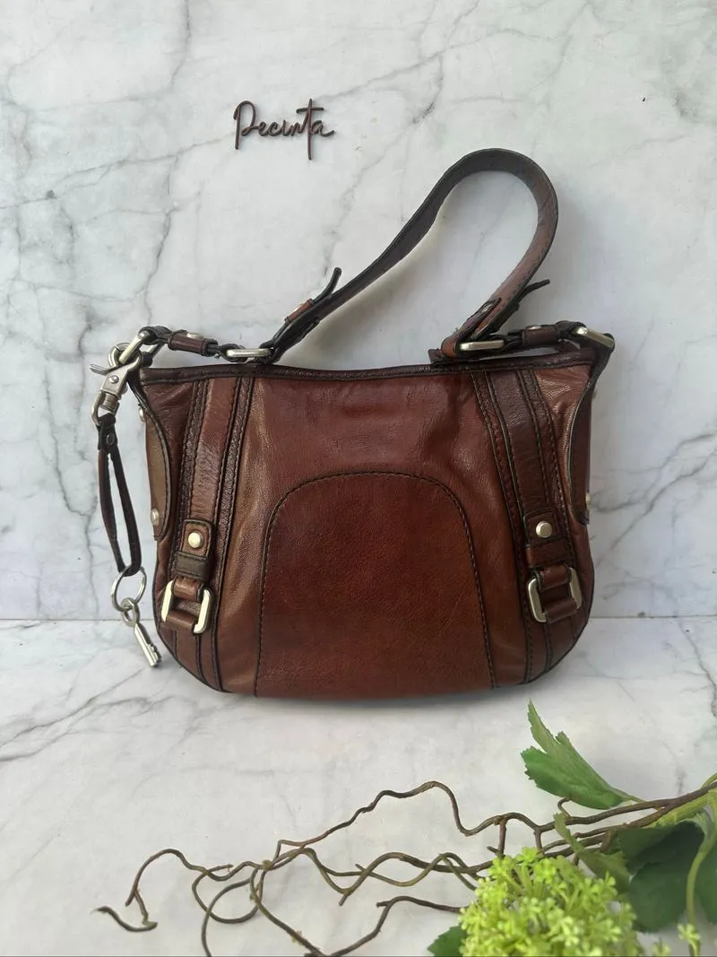 Fossil Fiffty Four Julianne Shoulder small espresso photo 1