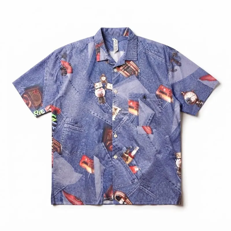 MUSINGWEAR Japan Pocket Open Collar Pattern Shirt photo 1