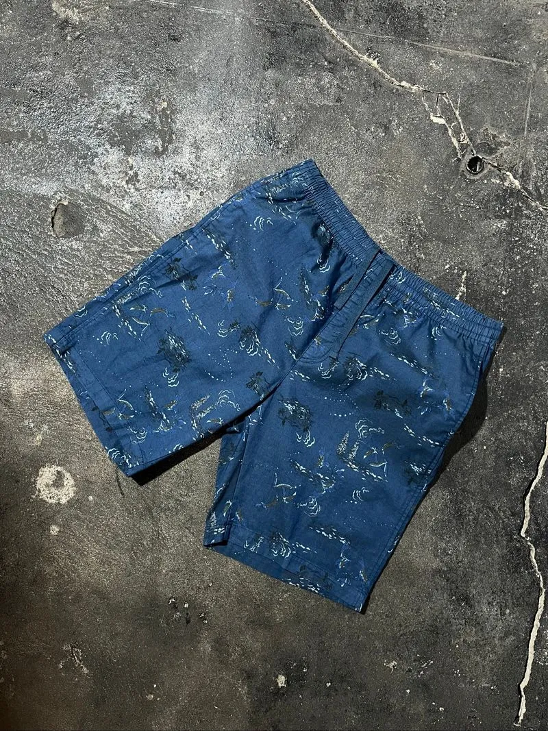 Uniqlo Pattern Relaxed Short Pants Navy Unisex  photo 1