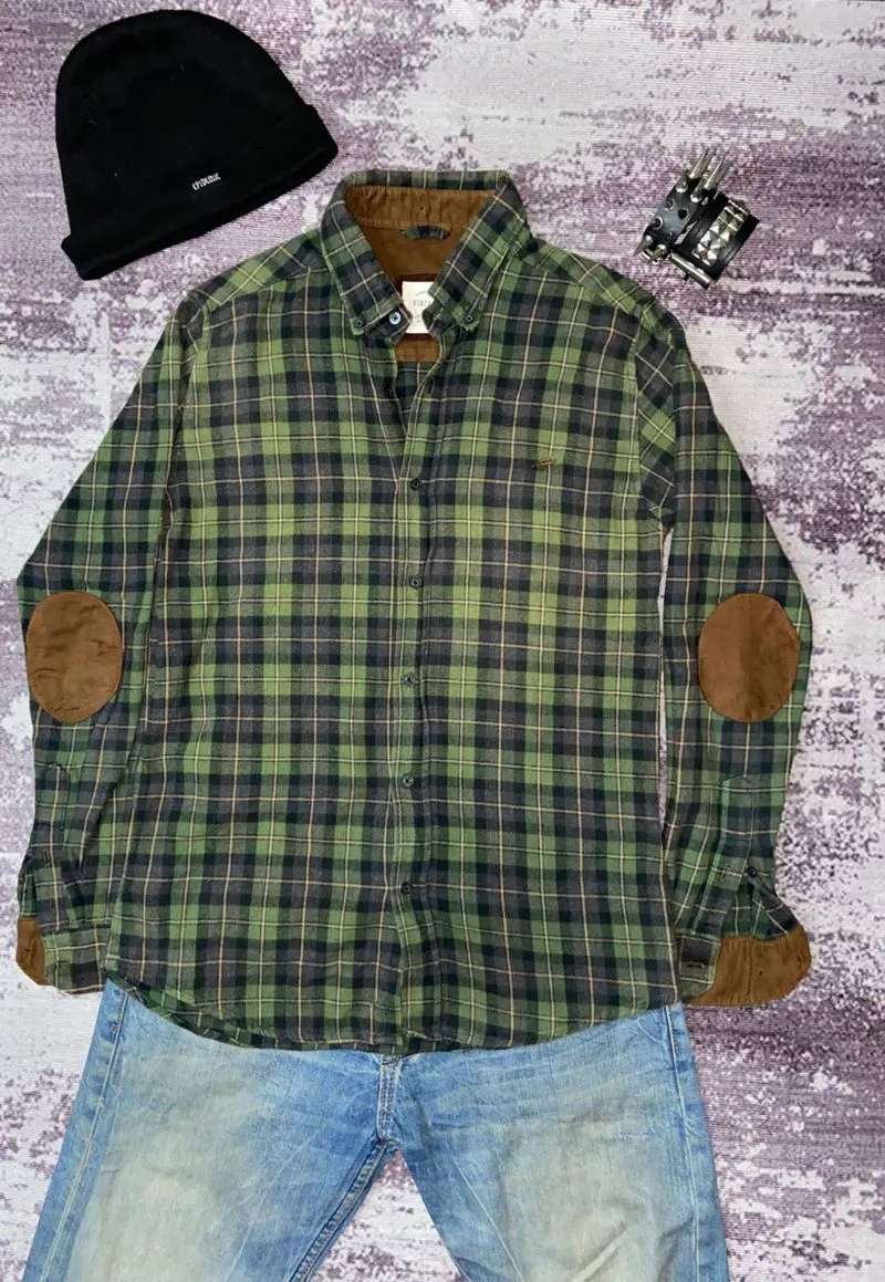 SET Army Flannel with Blue Denim Pants Skena Skaters photo 1