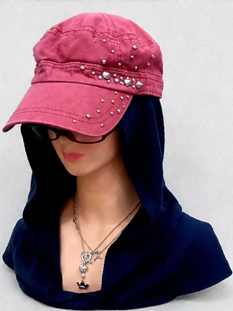 Punk Washed
Maroon Studded Baseball Cap

 photo 1
