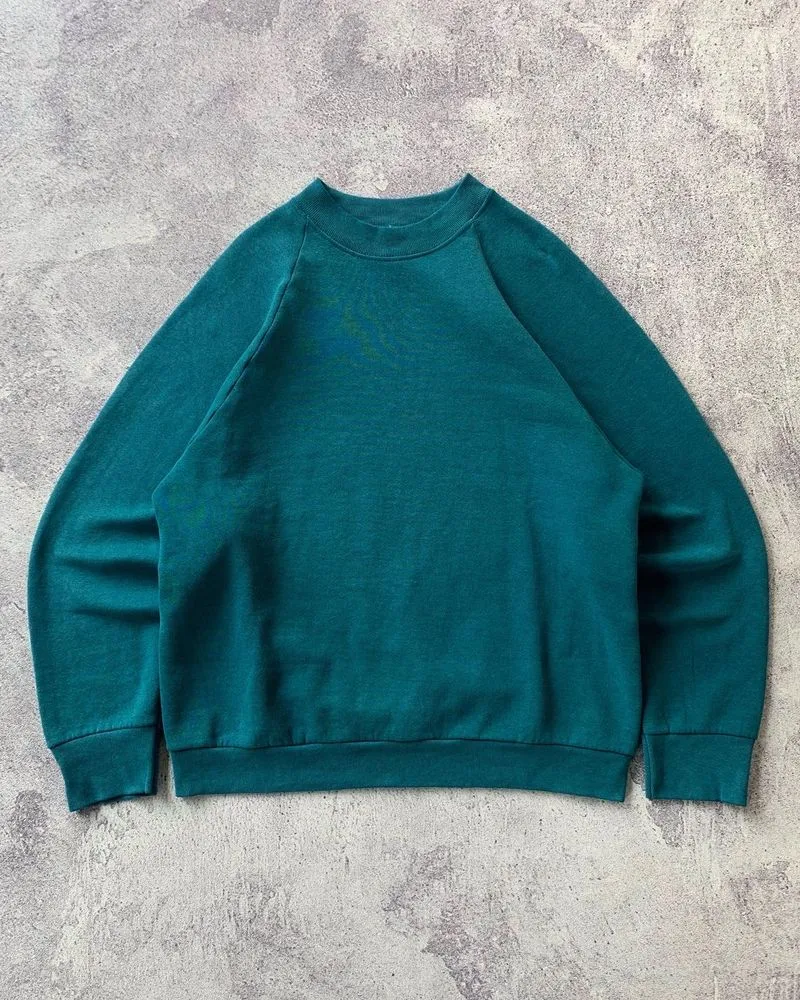 Fruit of the Loom Late 1980s - 1990s Blank Raglan Sweatshirt photo 1