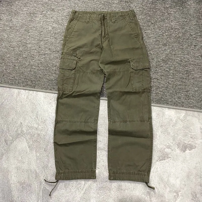 Uniqlo Cargoo olive green, Reguler striaght fitt photo 1