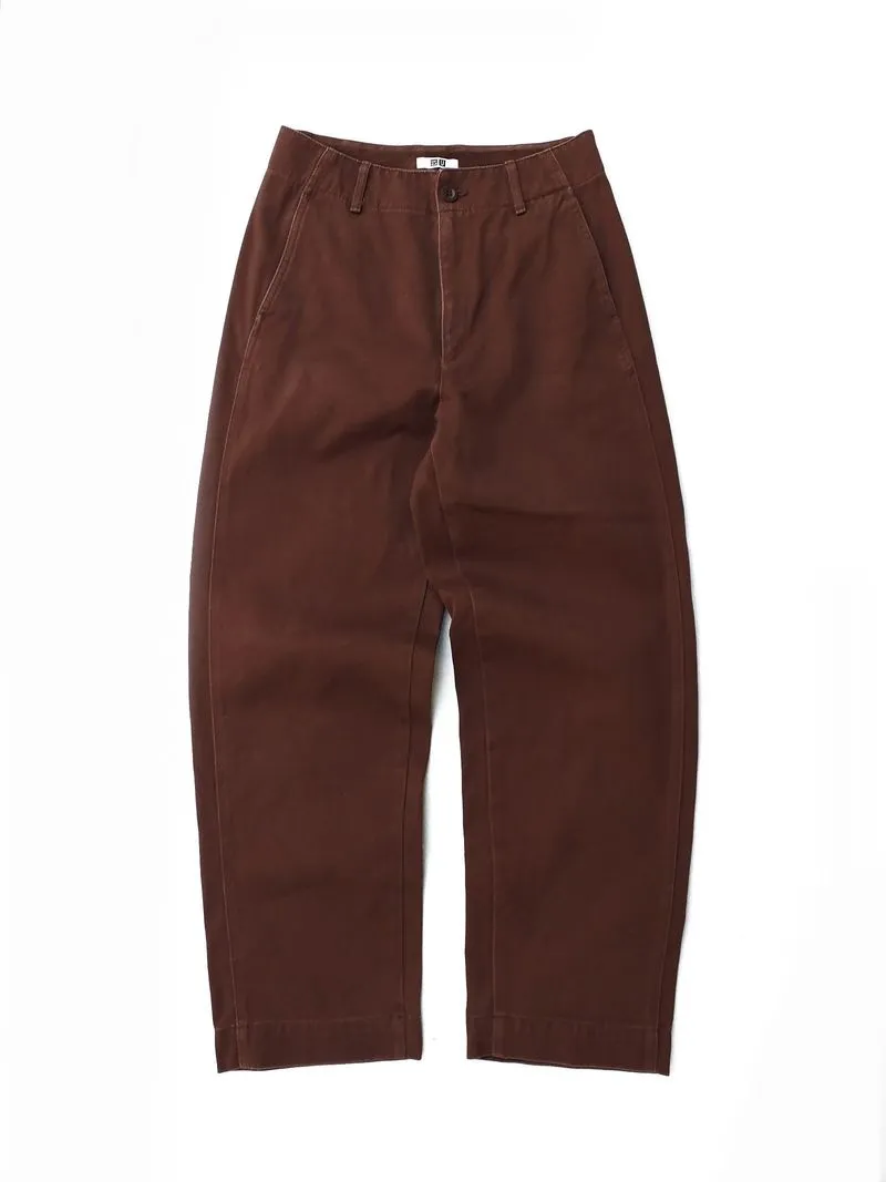 UNIQLO U BARREL PANTS DARK BROWN photo 1