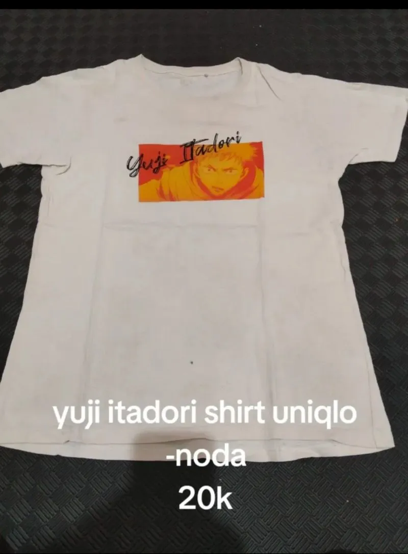 Yuji itadori t shurt uniqlo ori unisex photo 1