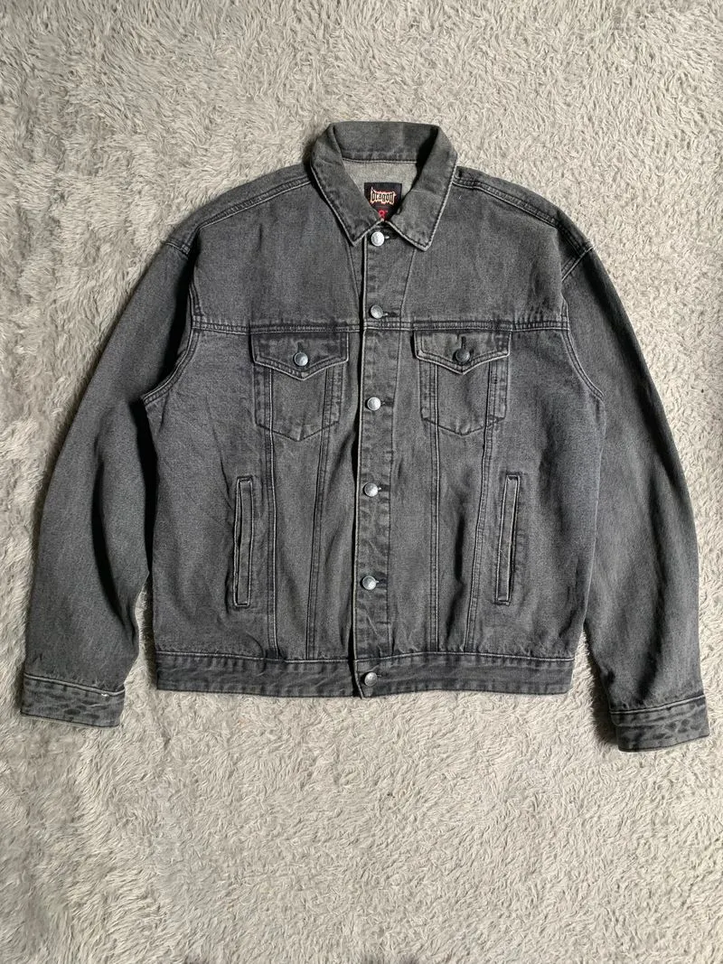 8seconds Vintage Y2K Denim jacket Pria black gray photo 1