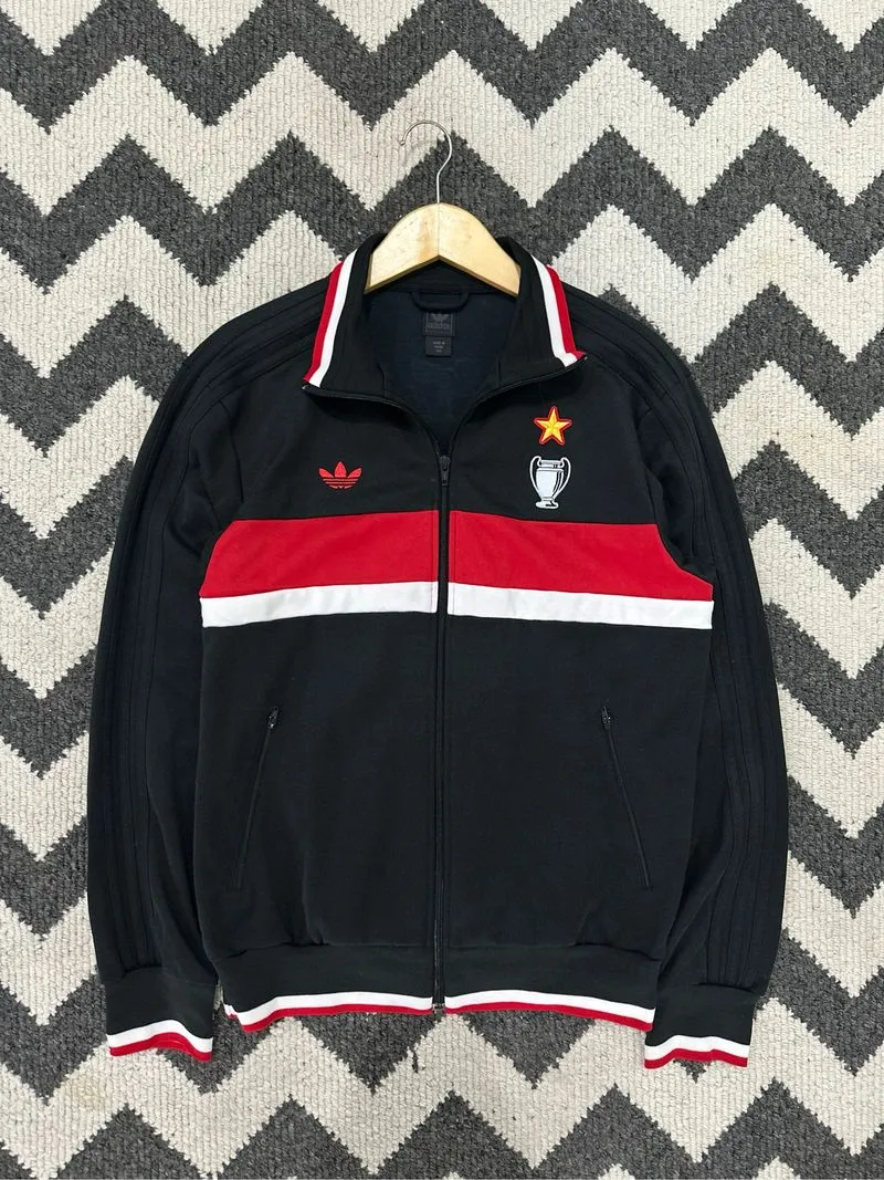 1990s Vintage Tracktop AC Milan by Adidas Mediolanum photo 1