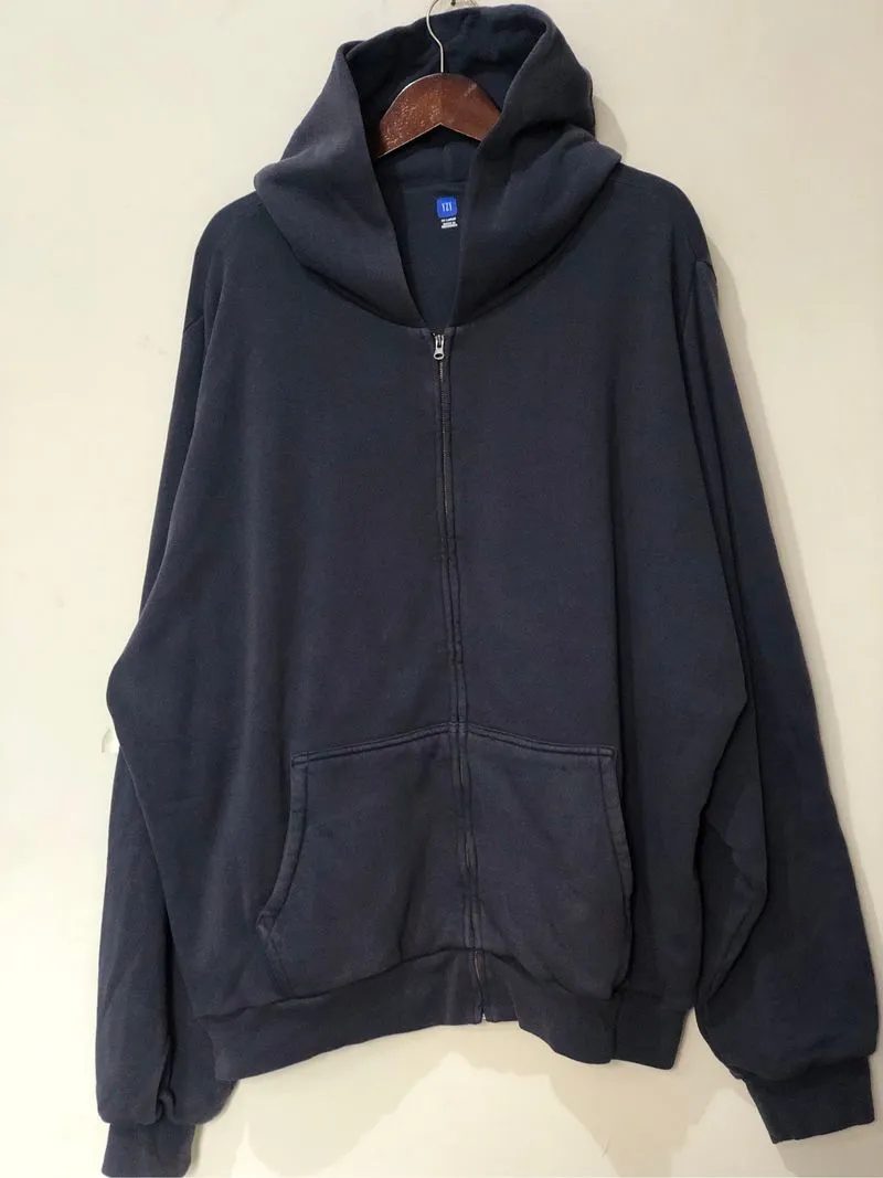 Yeezy x GAP Navy Zip Hoodie Kanye West YZY baggy oversized photo 1