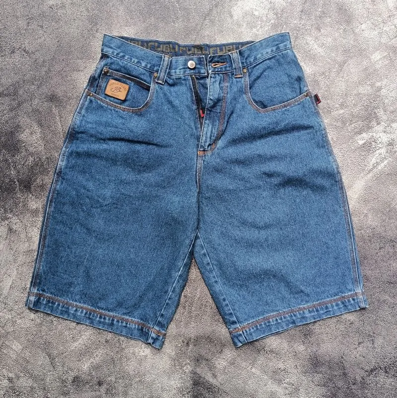 FUBU Streetwear Y2K Jeans Pria blue photo 1