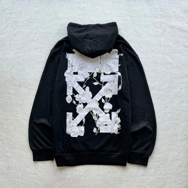 Off-White Floral Flowers Backhit Hoodie photo 1