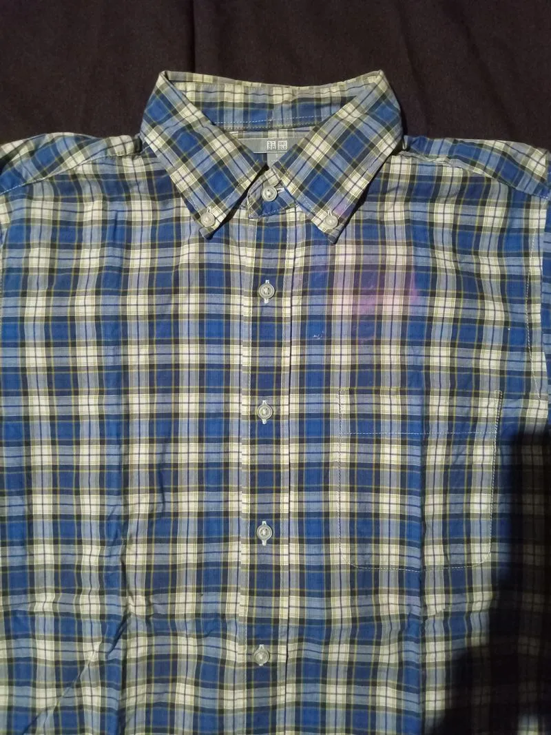 Uniqlo Casual Casual shirt Pria blue photo 1