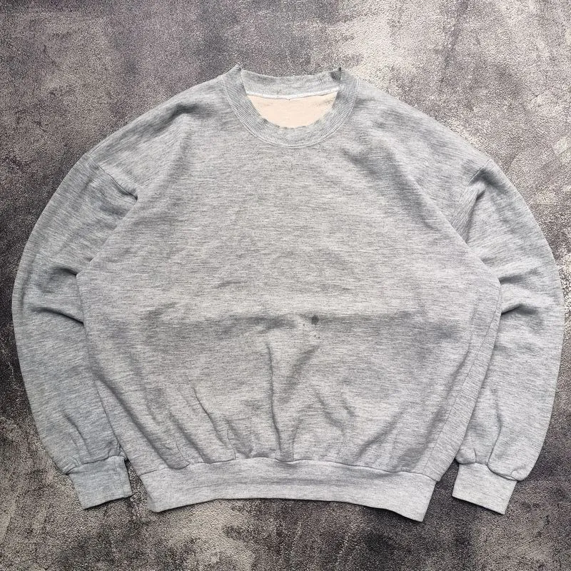 Vintage Streetwear Sweater Pria gray photo 1