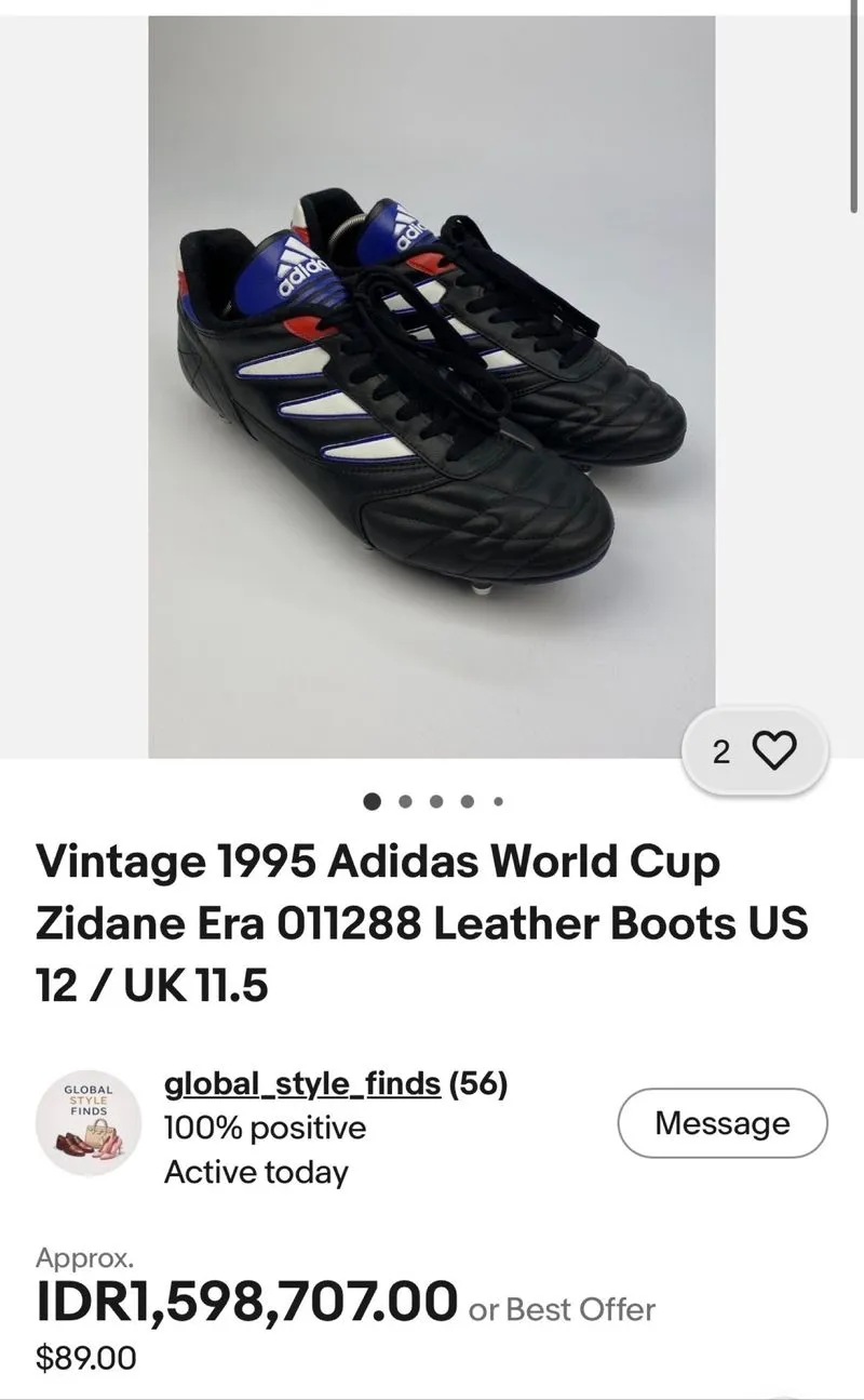 ADIDAS Questra Turf Bernabeu Vintage 1995 - Preloved
