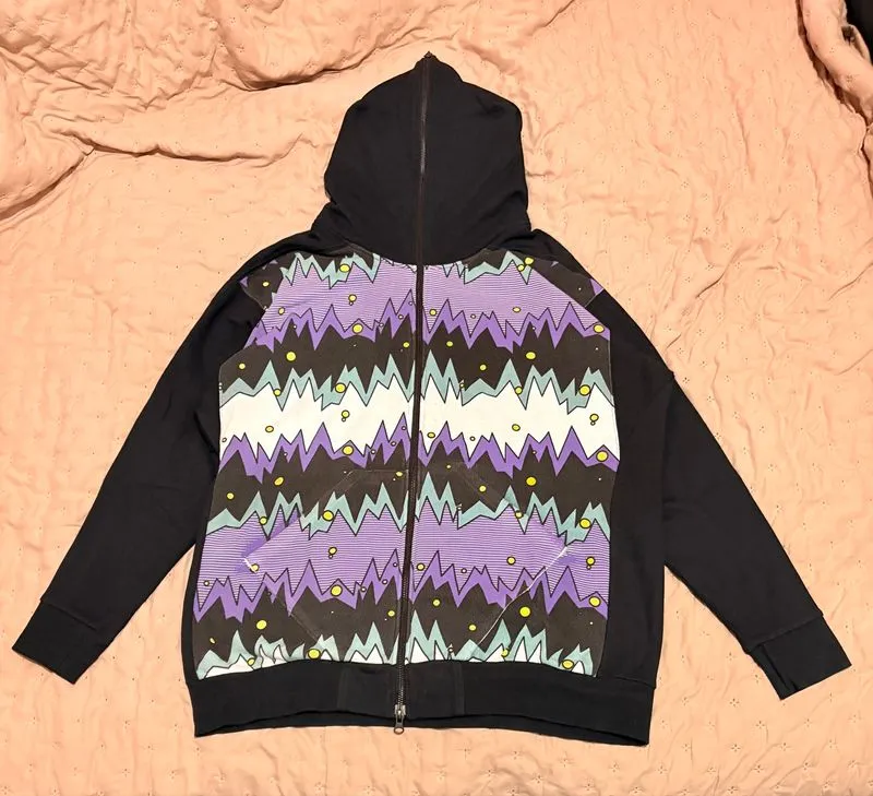 The Test Patterned Full Zip Hoodie photo 1