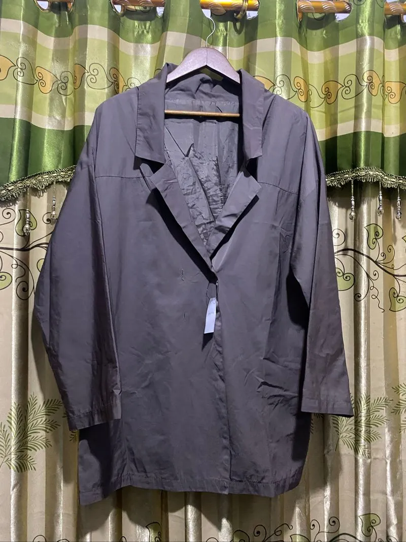 Blazer Oversize Charcoal Wanita – Import Preloved photo 1