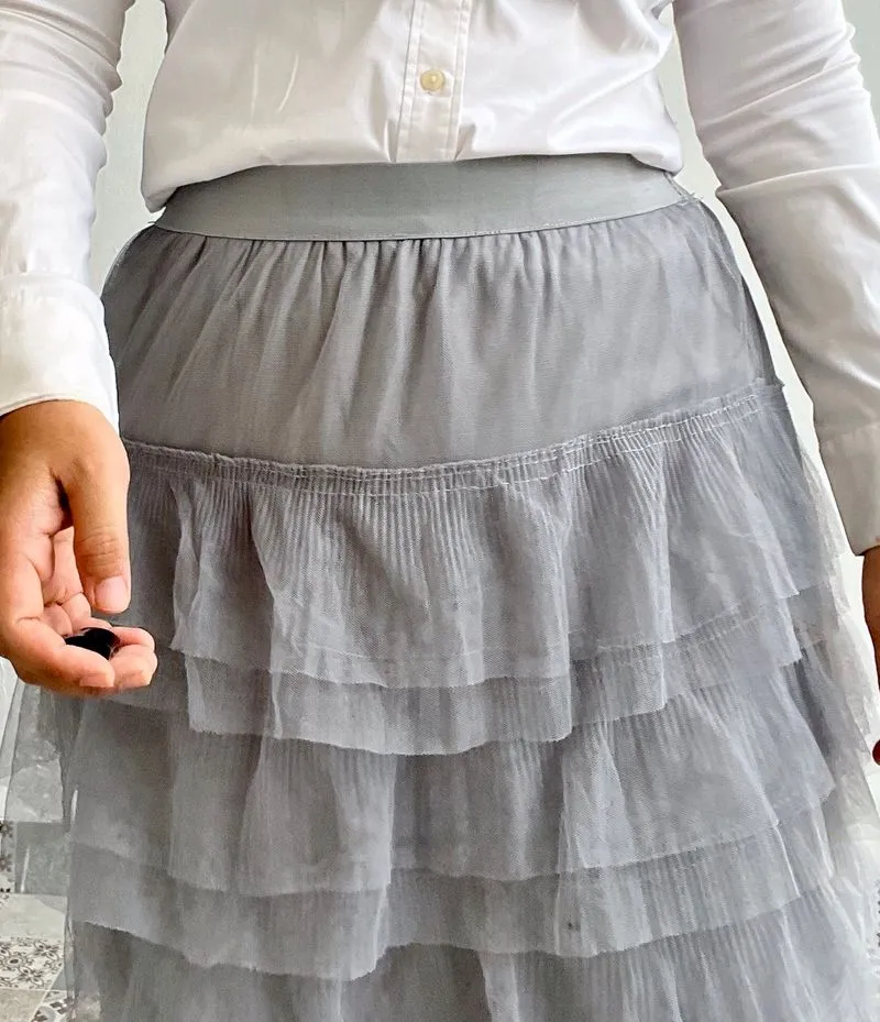 Tutu Skirt in silver Grey photo 1