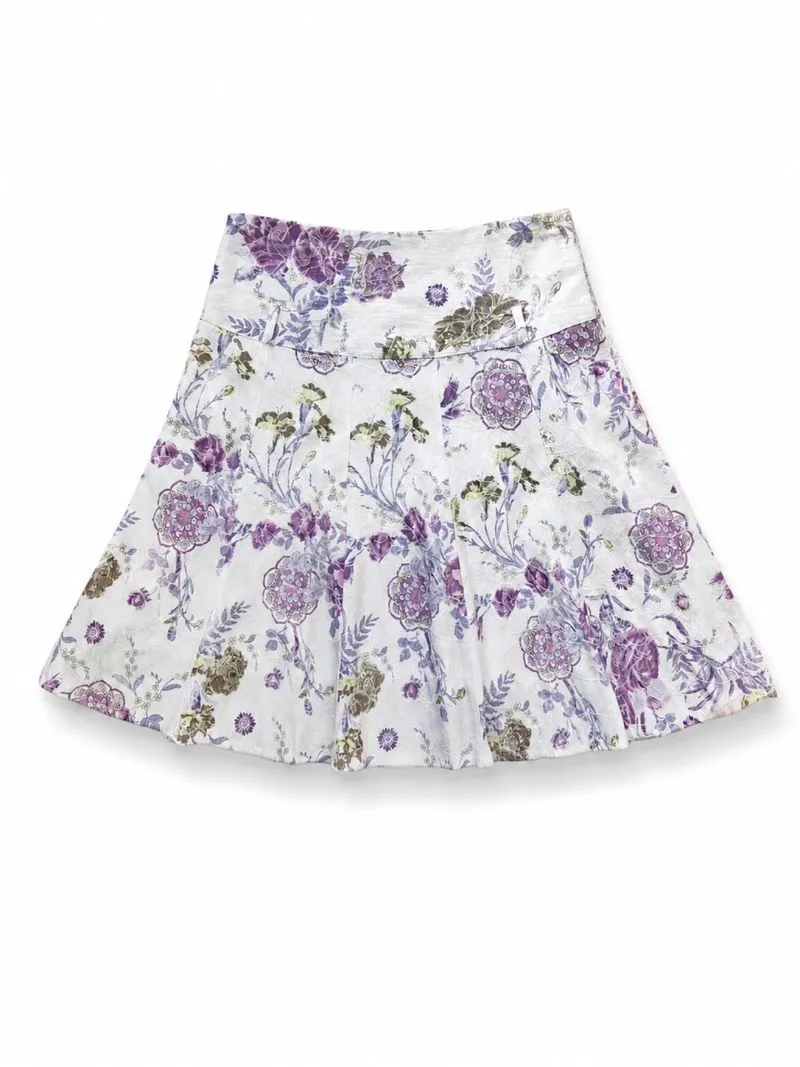 Purple Floral Skirt photo 1