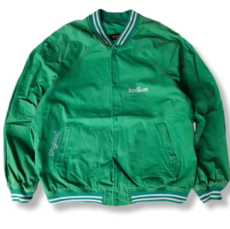 BLOCKOUT GREEN VARSITY JACKET | OUTERWEAR | GS photo 1
