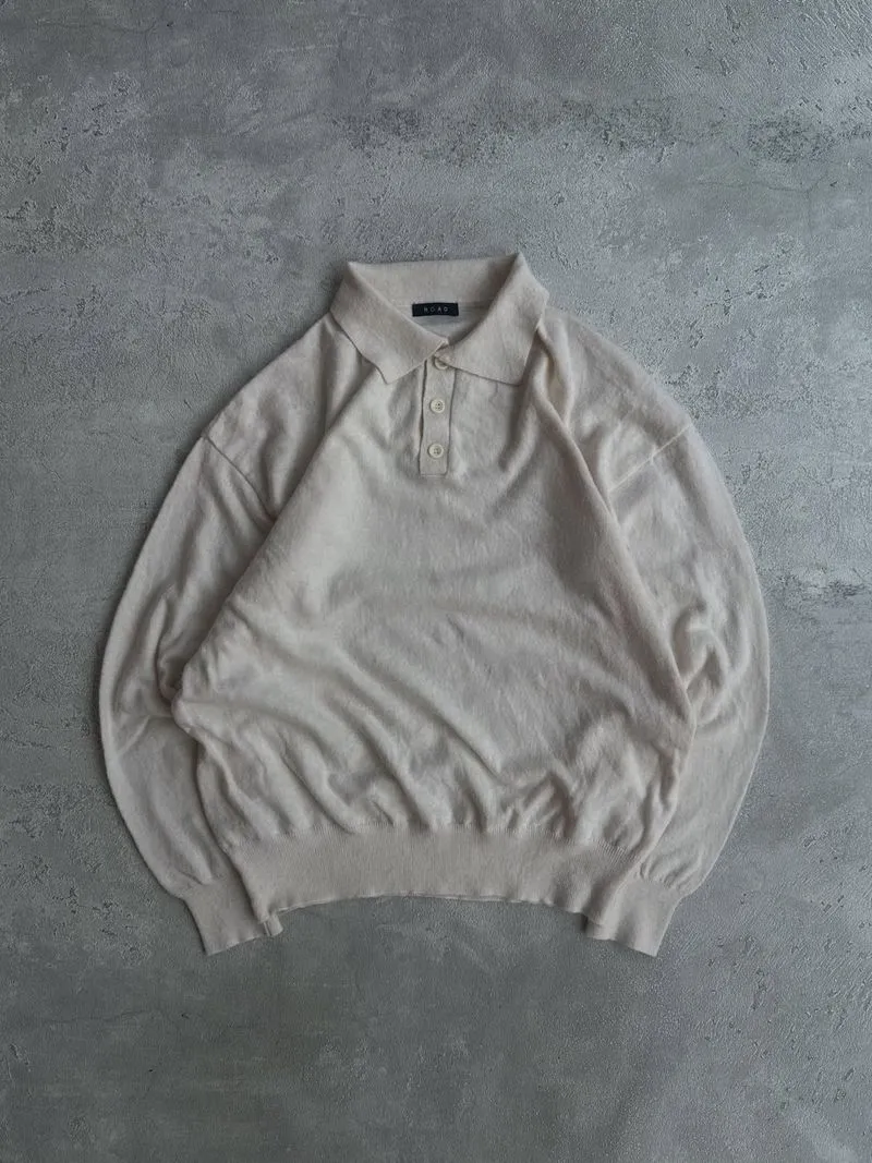Road knitwear basic half button sweater photo 1