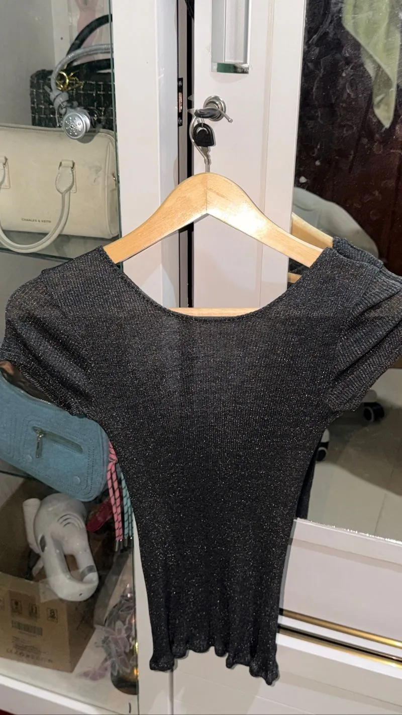 t shirts lengan pendek backless photo 1
