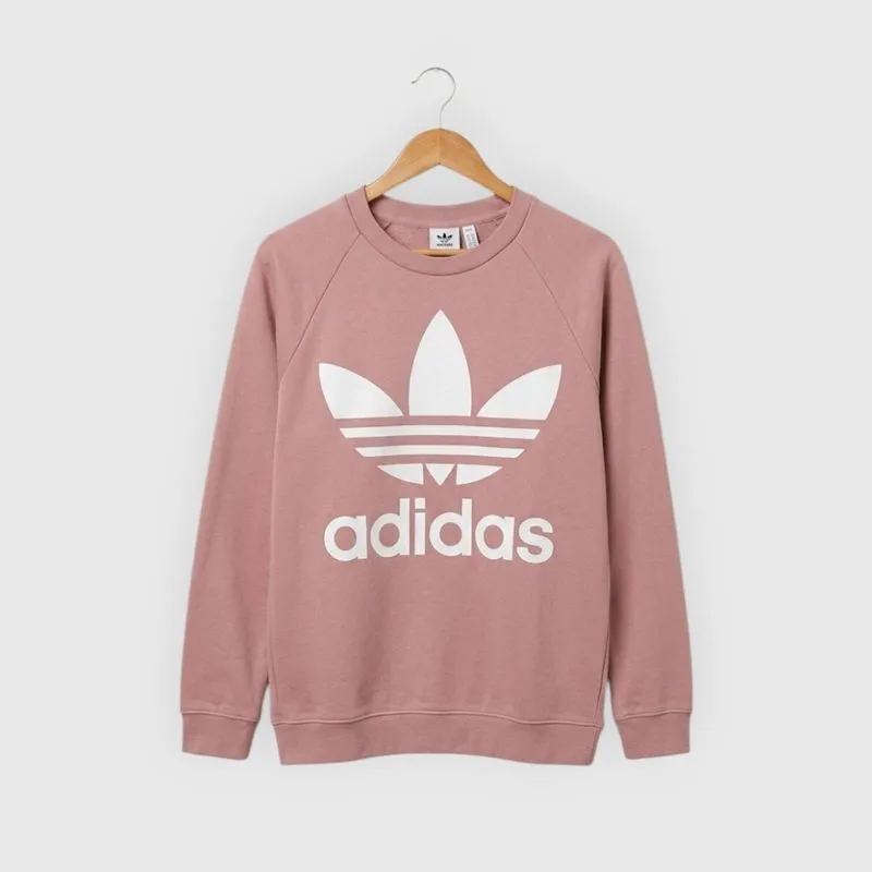 Adidas big logo oversized sweat peach photo 1