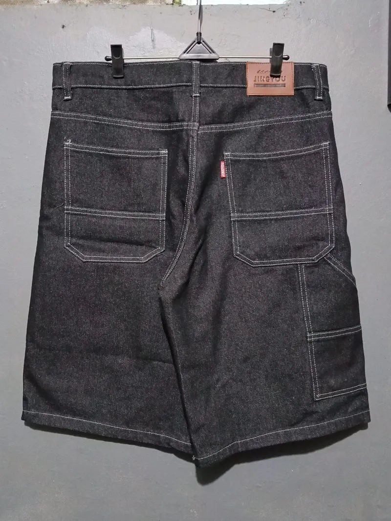 Jinsyou denim carpenter baggy jorts photo 1