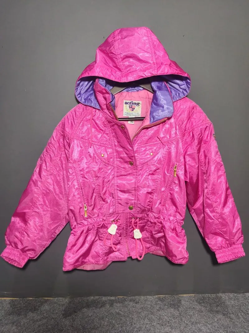 Jaket Outdoor Anak Perempuan ACTING Pink Anti Air Anti Angin photo 1