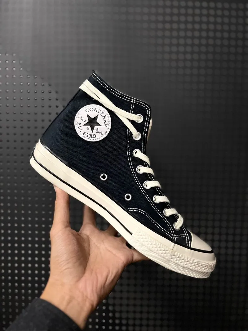 Converse Chuck Taylor 1970S Hi BLACK EGRET photo 1