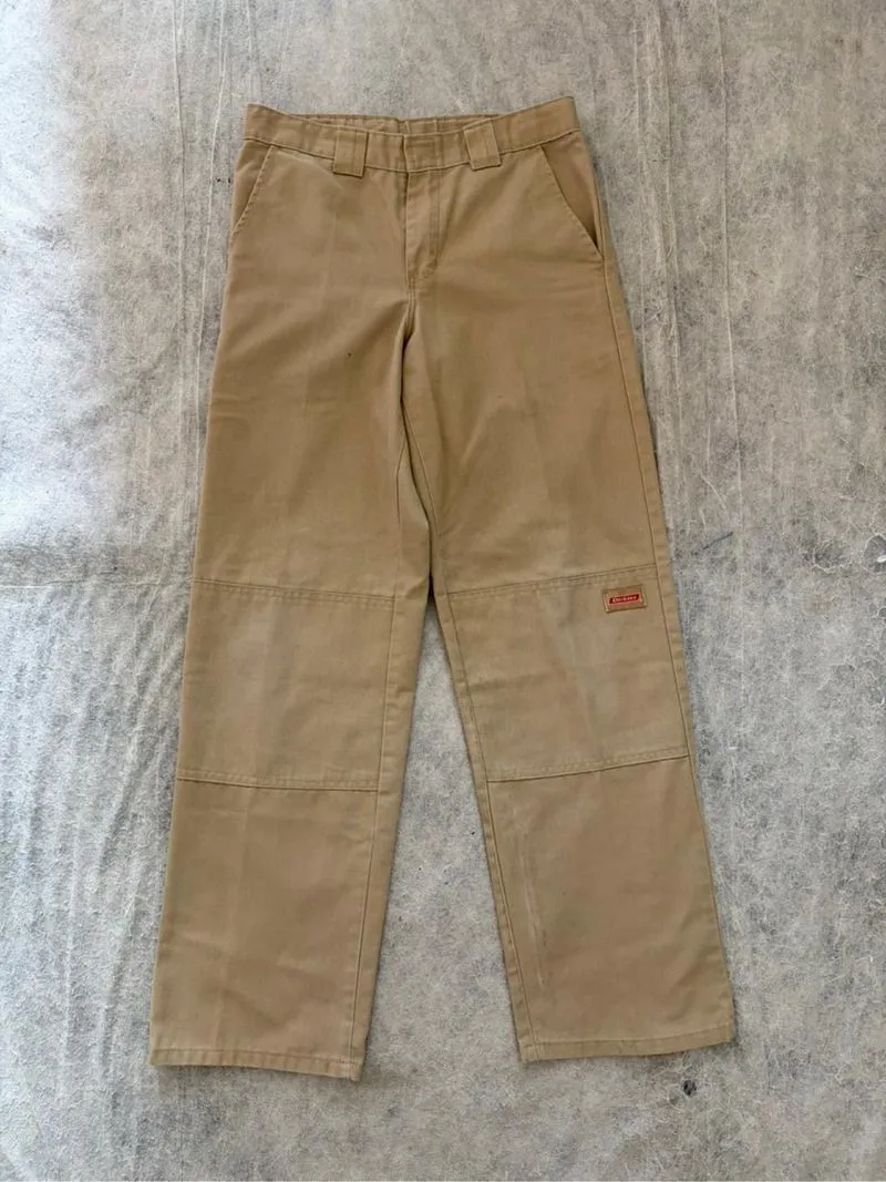 dickies double knee khaki photo 1